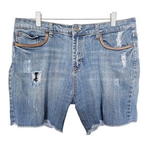 Reuse Denim Jean Bermuda Shorts